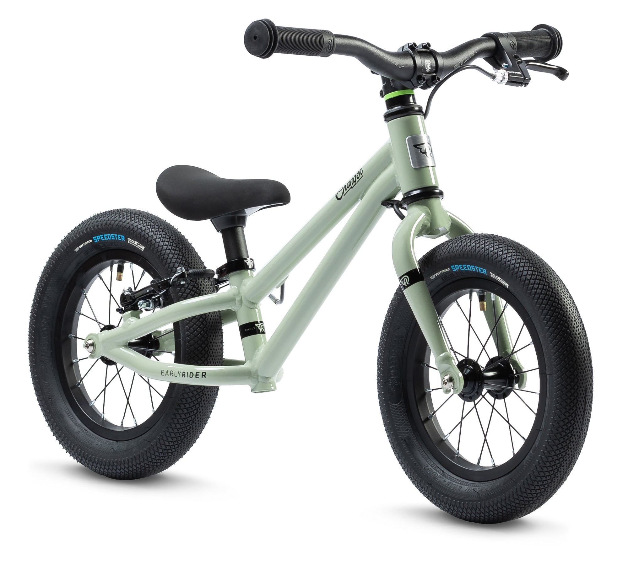 Early Rider Charger 12" Sage green. Balance bike with rear brake for children aged 2-4 years old