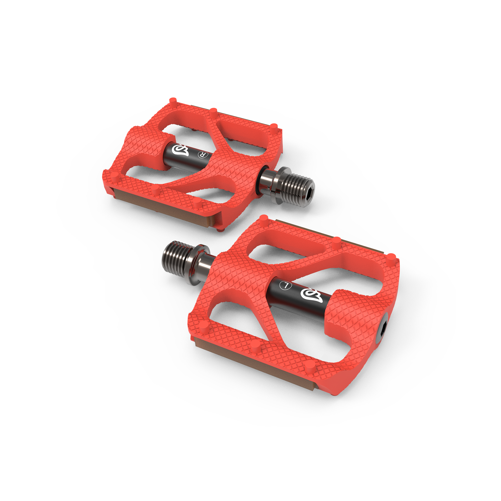 Early Rider P1 Resin Platform Pedals Red