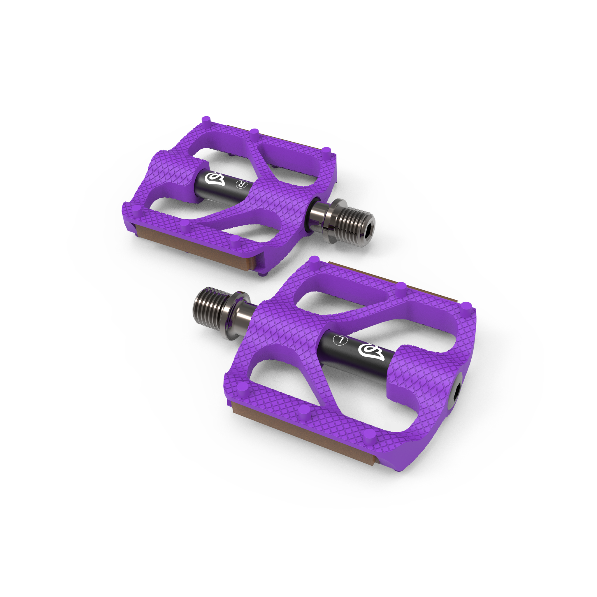 Early Rider P1 Resin Platform Pedals Purple